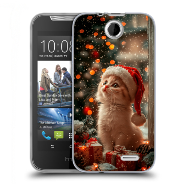 Силиконовый чехол на HTC Desire 310 с принтом Новый год Силиконовый чехол на HTC Desire 310 с принтом Новый год