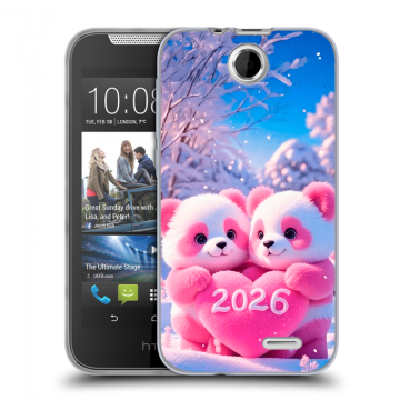 Силиконовый чехол на HTC Desire 310 с принтом Новый год Силиконовый чехол на HTC Desire 310 с принтом Новый год
