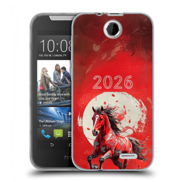 Силиконовый чехол на HTC Desire 310 с принтом Новый год Силиконовый чехол на HTC Desire 310 с принтом Новый год