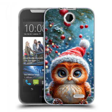 Силиконовый чехол на HTC Desire 310 с принтом Новый год Силиконовый чехол на HTC Desire 310 с принтом Новый год