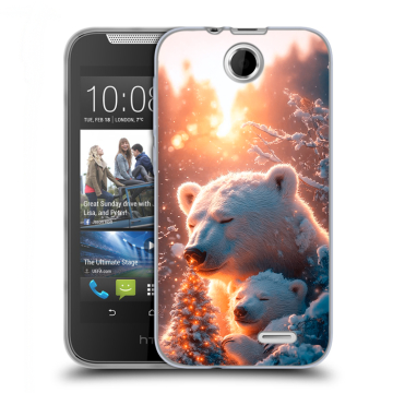 Силиконовый чехол на HTC Desire 310 с принтом Новый год Силиконовый чехол на HTC Desire 310 с принтом Новый год