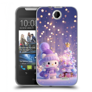 Силиконовый чехол на HTC Desire 310 с принтом Новый год Силиконовый чехол на HTC Desire 310 с принтом Новый год