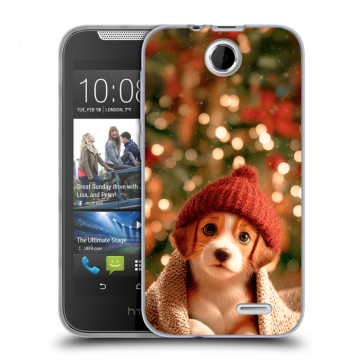 Силиконовый чехол на HTC Desire 310 с принтом Новый год Силиконовый чехол на HTC Desire 310 с принтом Новый год