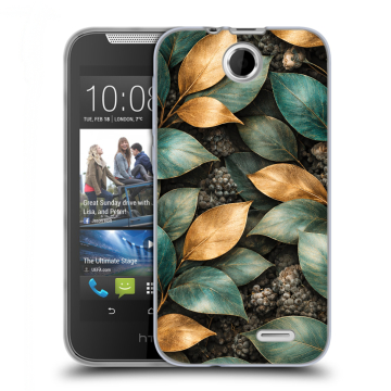 Силиконовый чехол на HTC Desire 310 с принтом женский