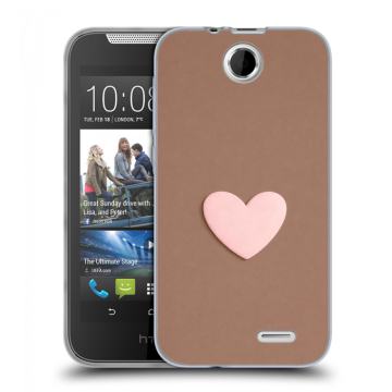 Силиконовый чехол на HTC Desire 310 с принтом женский