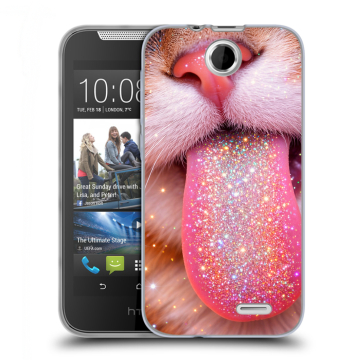 Силиконовый чехол на HTC Desire 310 с принтом для девочек