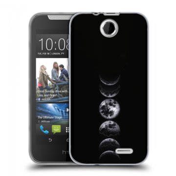 Силиконовый чехол на HTC Desire 310 с принтом женский