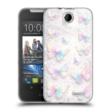 Силиконовый чехол на HTC Desire 310 с принтом женский