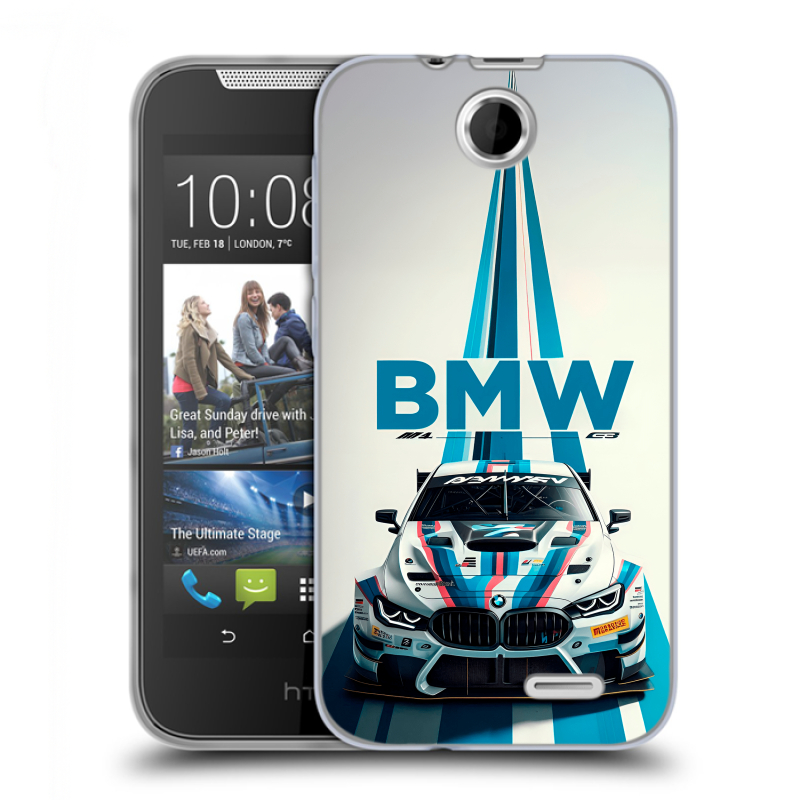 Силиконовый чехол на HTC Desire 310 с принтом БМВ BMW Силиконовый чехол на HTC Desire 310 с принтом БМВ BMW