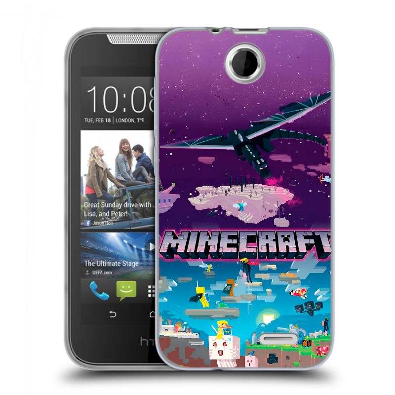 Силиконовый чехол на HTC Desire 310 с принтом Майнкрафт Minecraft Силиконовый чехол на HTC Desire 310 с принтом Майнкрафт Minecraft