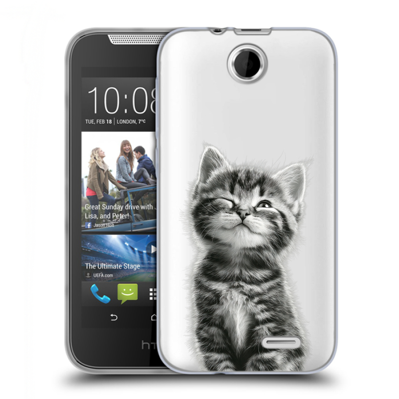 Силиконовый чехол на HTC Desire 310 с принтом Котенок Силиконовый чехол на HTC Desire 310 с принтом Котенок