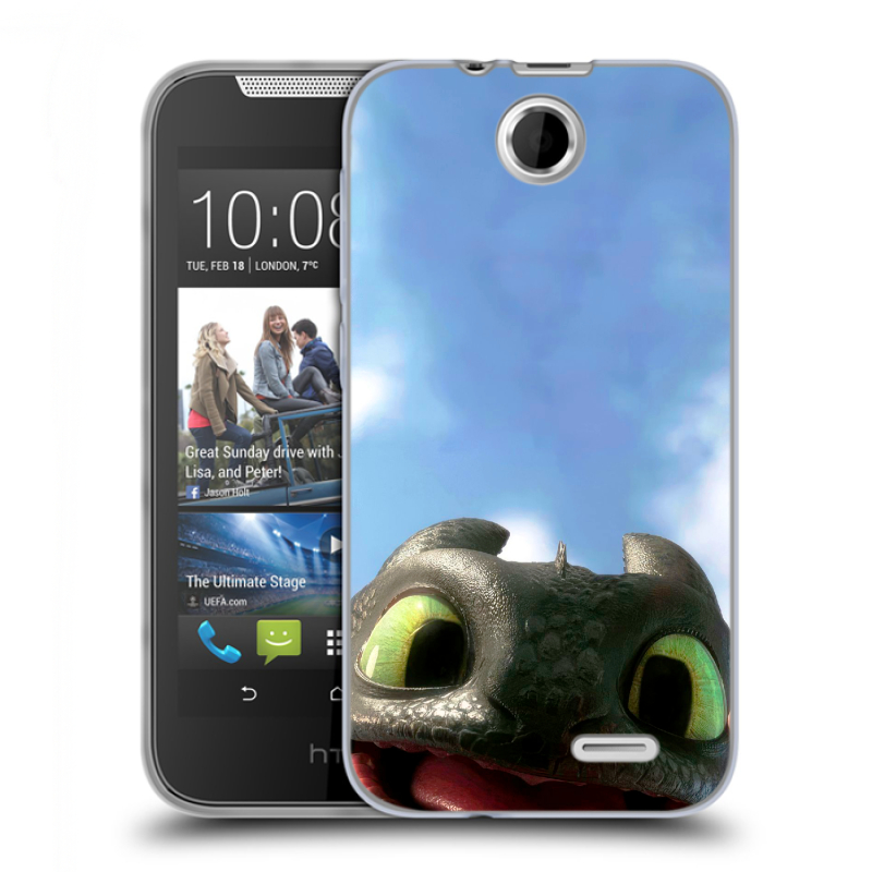 Силиконовый чехол на HTC Desire 310 с принтом Как приручить дракона Силиконовый чехол на HTC Desire 310 с принтом Как приручить дракона