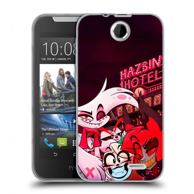 Силиконовый чехол на HTC Desire 310 с принтом Hazbin Hotel Отель Хазбин Силиконовый чехол на HTC Desire 310 с принтом Hazbin Hotel Отель Хазбин