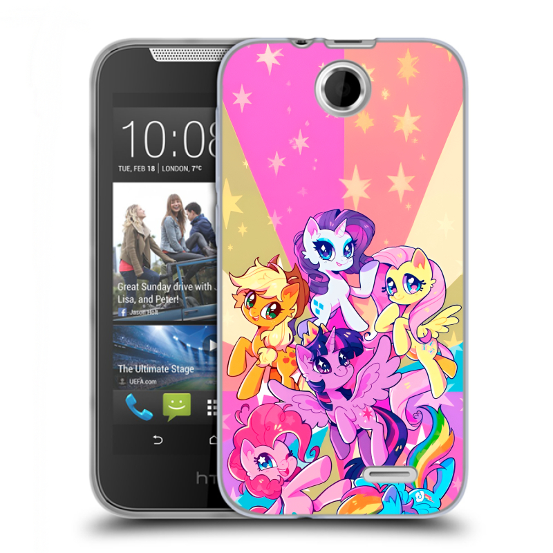 Силиконовый чехол на HTC Desire 310 с принтом My little pony Дружба чудо Силиконовый чехол на HTC Desire 310 с принтом My little pony Дружба чудо