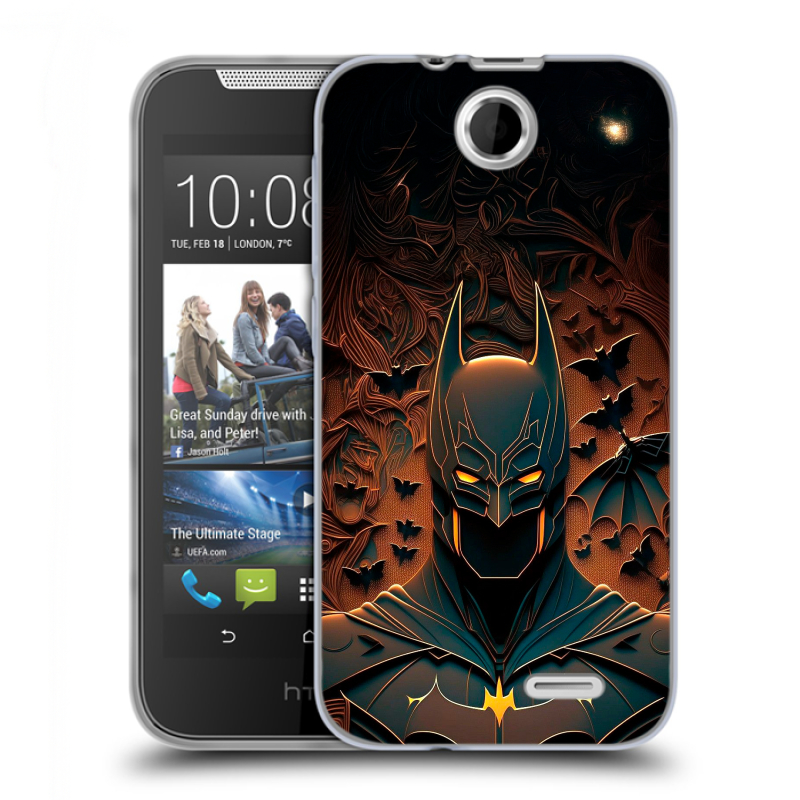Силиконовый чехол на HTC Desire 310 с принтом Batman Бэтмен Силиконовый чехол на HTC Desire 310 с принтом Batman Бэтмен