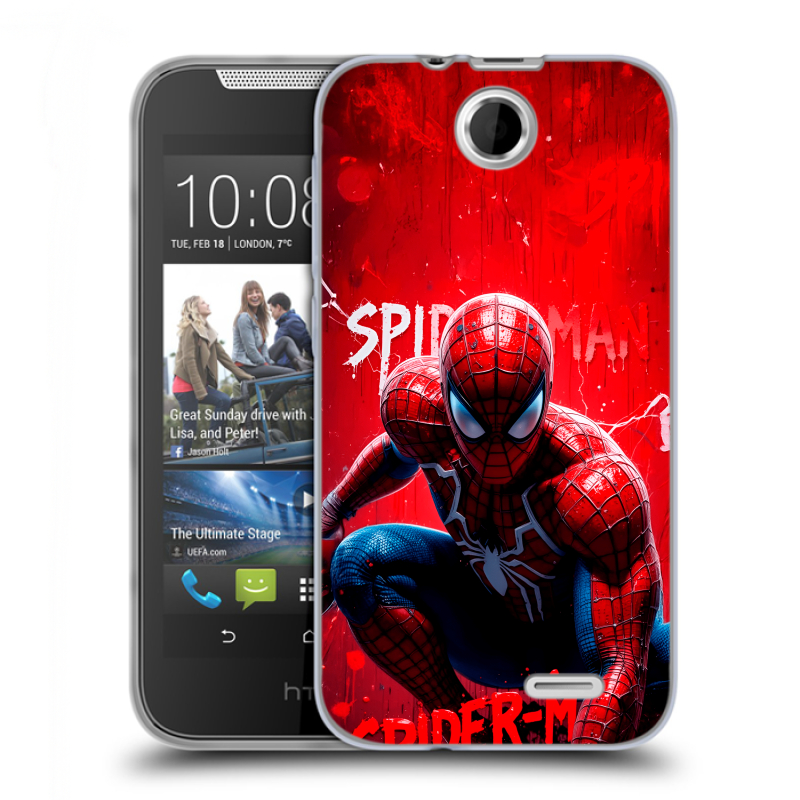 Силиконовый чехол на HTC Desire 310 с принтом Spiderman Человек паук Силиконовый чехол на HTC Desire 310 с принтом Spiderman Человек паук