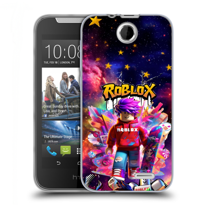 Силиконовый чехол на HTC Desire 310 с принтом Roblox Роблокс Силиконовый чехол на HTC Desire 310 с принтом Roblox Роблокс