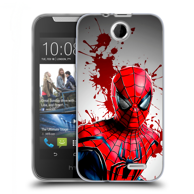 Силиконовый чехол на HTC Desire 310 с принтом Spiderman Человек паук Силиконовый чехол на HTC Desire 310 с принтом Spiderman Человек паук