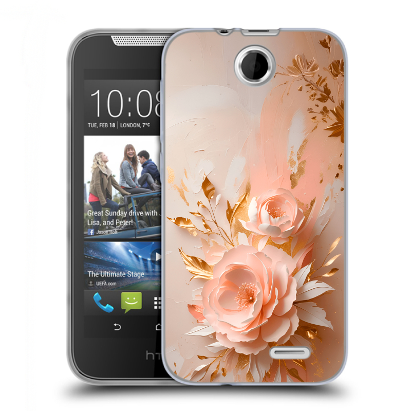 Силиконовый чехол на HTC Desire 310 с принтом женский Силиконовый чехол на HTC Desire 310 с принтом женский