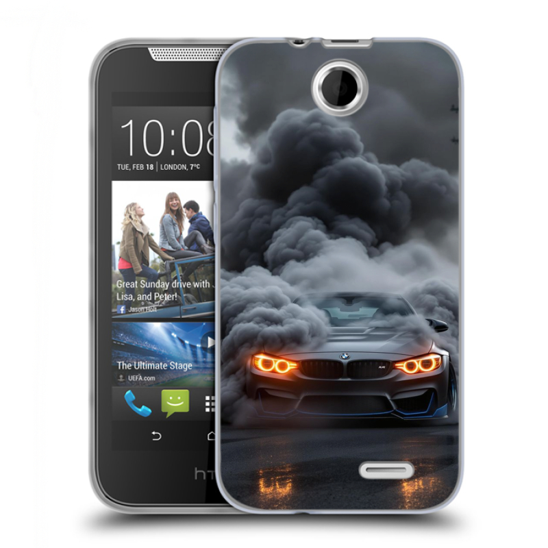 Силиконовый чехол на HTC Desire 310 с принтом BMW БМВ Силиконовый чехол на HTC Desire 310 с принтом BMW БМВ