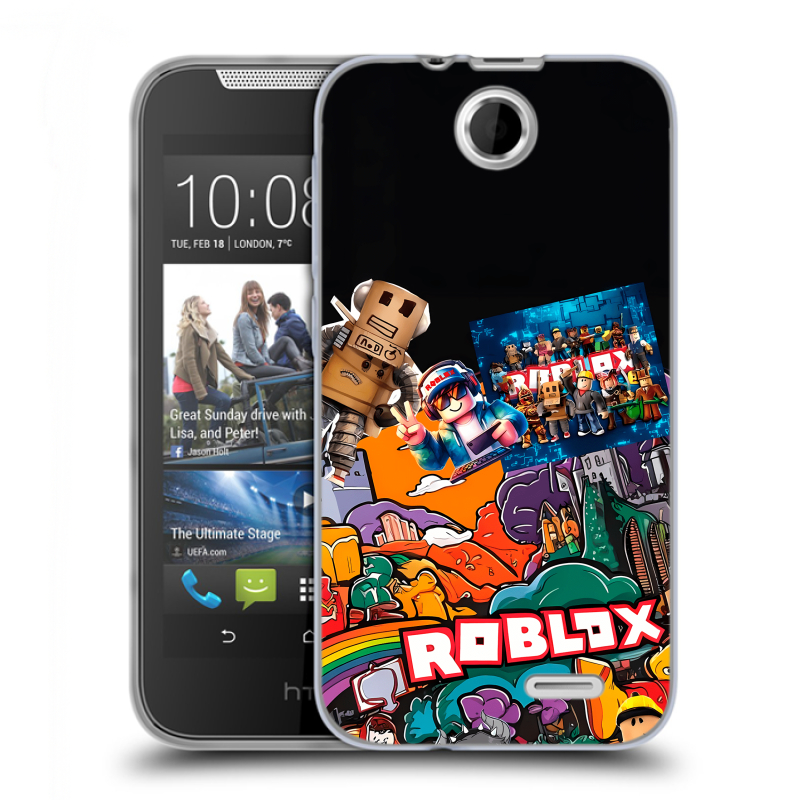Силиконовый чехол на HTC Desire 310 с принтом Roblox Роблокс Силиконовый чехол на HTC Desire 310 с принтом Roblox Роблокс