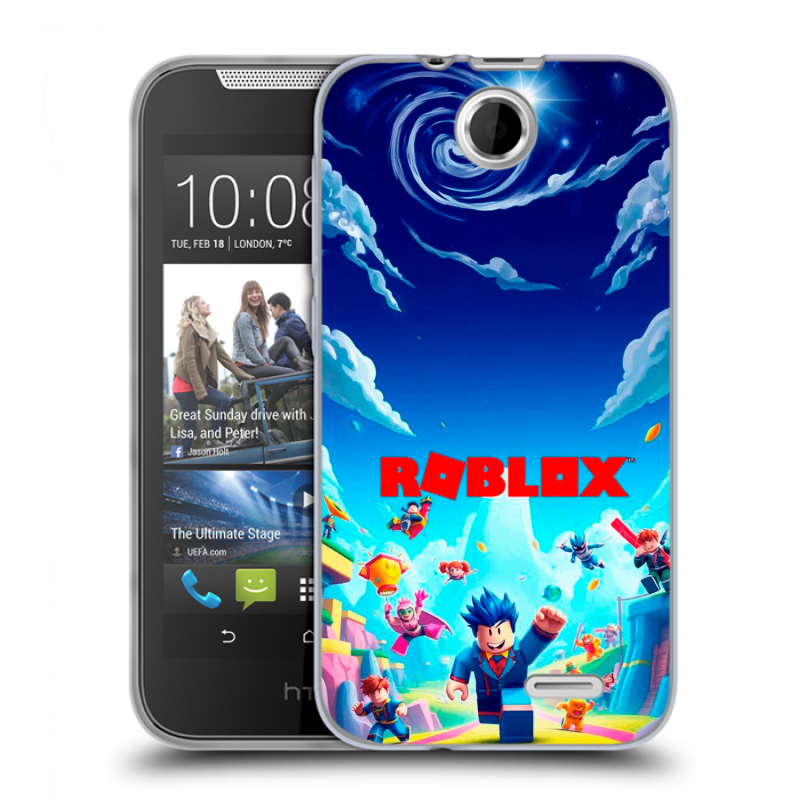 Силиконовый чехол на HTC Desire 310 с принтом Roblox Роблокс Силиконовый чехол на HTC Desire 310 с принтом Roblox Роблокс