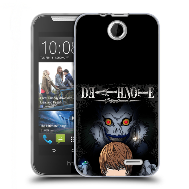 Силиконовый чехол на HTC Desire 310 с принтом Death note Тетрадь смерти Силиконовый чехол на HTC Desire 310 с принтом Death note Тетрадь смерти