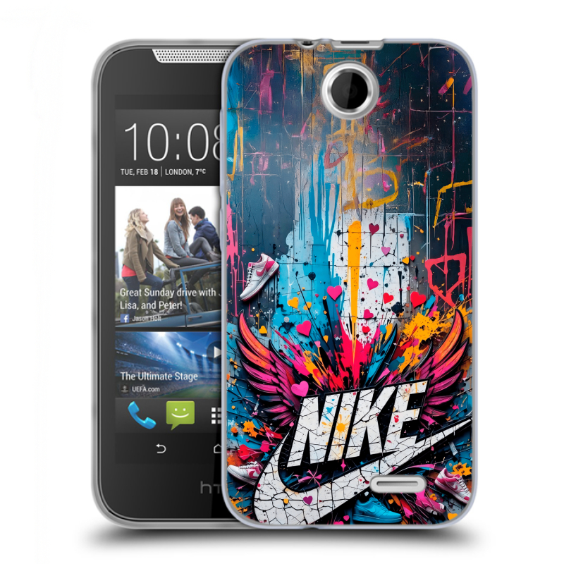 Силиконовый чехол на HTC Desire 310 с принтом Nike Найк Силиконовый чехол на HTC Desire 310 с принтом Nike Найк