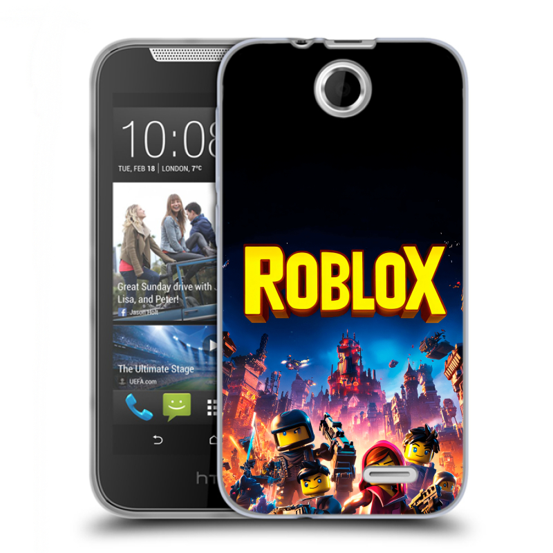 Силиконовый чехол на HTC Desire 310 с принтом Roblox Роблокс Силиконовый чехол на HTC Desire 310 с принтом Roblox Роблокс