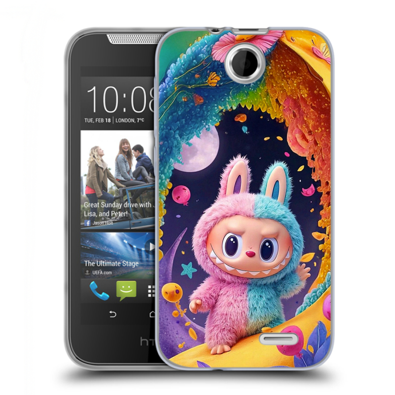 Силиконовый чехол на HTC Desire 310 с принтом Labubu Лабубу Силиконовый чехол на HTC Desire 310 с принтом Labubu Лабубу