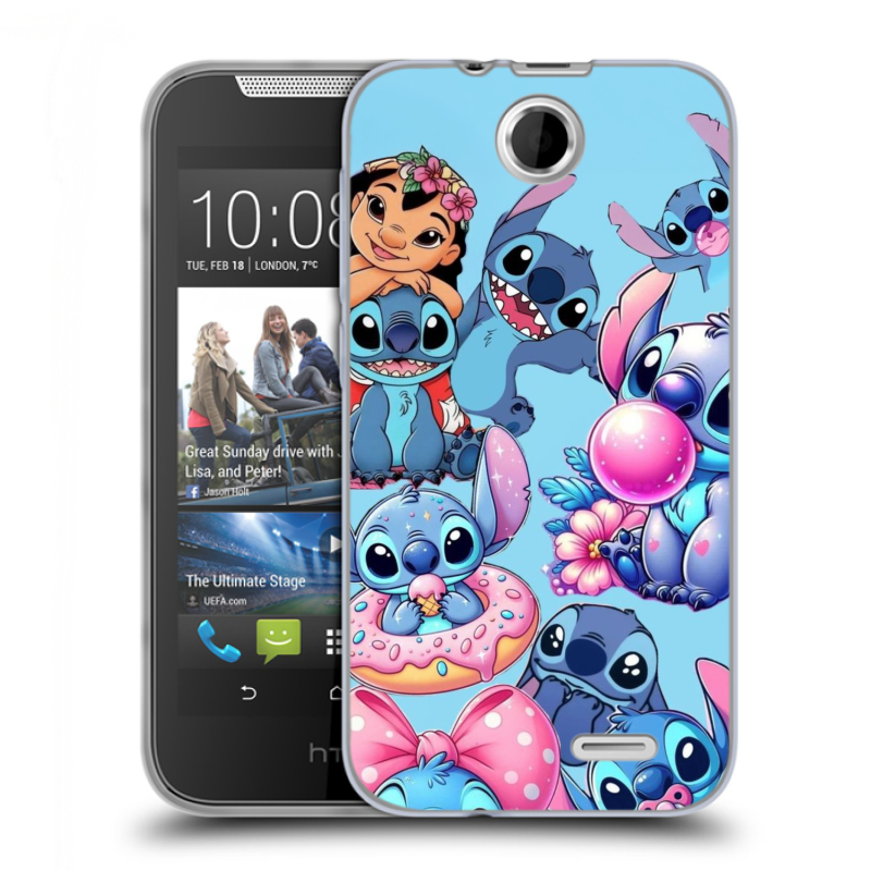 Силиконовый чехол на HTC Desire 310 с принтом Лило и Стич Силиконовый чехол на HTC Desire 310 с принтом Лило и Стич