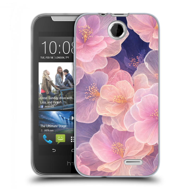 Силиконовый чехол на HTC Desire 310 с принтом женский Силиконовый чехол на HTC Desire 310 с принтом женский
