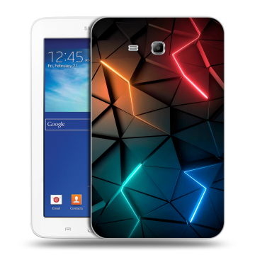 Силиконовый чехол на планшета Samsung Galaxy Tab 3 Lite с принтом Абстракция неон Силиконовый чехол на планшета Samsung Galaxy Tab 3 Lite с принтом Абстракция неон