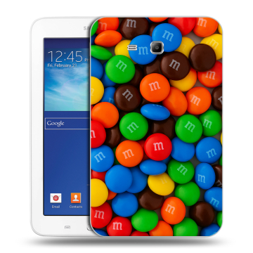 Силиконовый чехол на планшета Samsung Galaxy Tab 3 Lite с принтом Конфеты Силиконовый чехол на планшета Samsung Galaxy Tab 3 Lite с принтом Конфеты