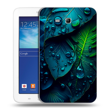 Силиконовый чехол на планшета Samsung Galaxy Tab 3 Lite с принтом Листья Силиконовый чехол на планшета Samsung Galaxy Tab 3 Lite с принтом Листья