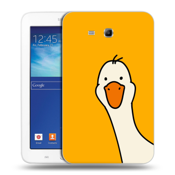 Силиконовый чехол на Samsung Galaxy Tab 3 Lite с принтом Утка Силиконовый чехол на Samsung Galaxy Tab 3 Lite с принтом Утка