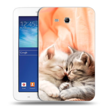 Силиконовый чехол на Samsung Galaxy Tab 3 Lite с принтом Котята Силиконовый чехол на Samsung Galaxy Tab 3 Lite с принтом Котята