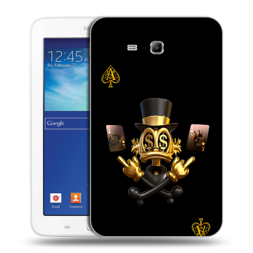 Силиконовый чехол на Samsung Galaxy Tab 3 Lite с принтом Золотой скрудж макдак