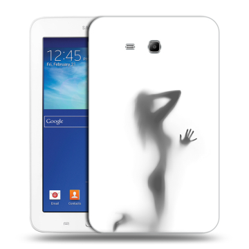 Силиконовый чехол на Samsung Galaxy Tab 3 Lite с принтом Силуэт