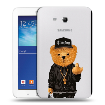 Силиконовый чехол на Samsung Galaxy Tab 3 Lite с принтом Плюшевый медведь Силиконовый чехол на Samsung Galaxy Tab 3 Lite с принтом Плюшевый медведь