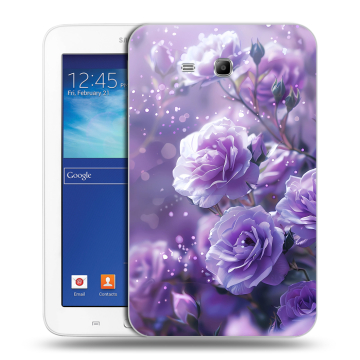 Силиконовый чехол на Samsung Galaxy Tab 3 Lite с принтом Розы цветы Силиконовый чехол на Samsung Galaxy Tab 3 Lite с принтом Розы цветы