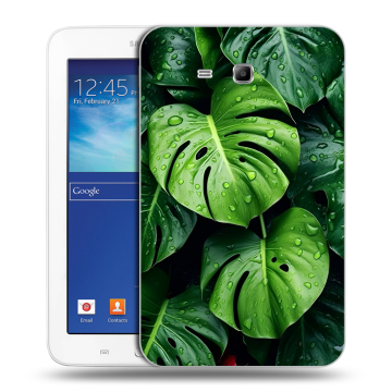 Силиконовый чехол на Samsung Galaxy Tab 3 Lite с принтом Листья Силиконовый чехол на Samsung Galaxy Tab 3 Lite с принтом Листья