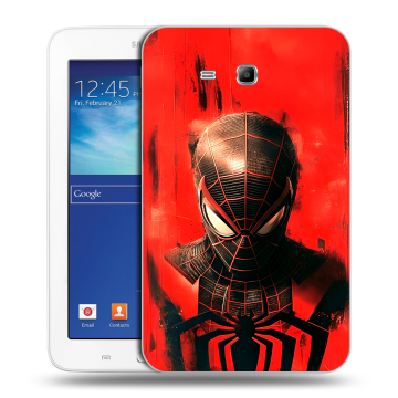 Силиконовый чехол на Samsung Galaxy Tab 3 Lite с принтом человек паук spiderman Силиконовый чехол на Samsung Galaxy Tab 3 Lite с принтом человек паук spiderman
