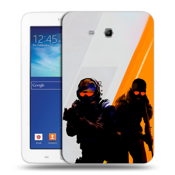 Силиконовый чехол на Samsung Galaxy Tab 3 Lite с принтом Контер страйк Counter strike Силиконовый чехол на Samsung Galaxy Tab 3 Lite с принтом Контер страйк Counter strike