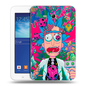 Силиконовый чехол на Samsung Galaxy Tab 3 Lite с принтом Рик и Морти Rick Morty Силиконовый чехол на Samsung Galaxy Tab 3 Lite с принтом Рик и Морти Rick Morty