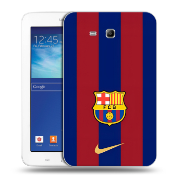 Силиконовый чехол на Samsung Galaxy Tab 3 Lite с принтом Барселона Barcelona Силиконовый чехол на Samsung Galaxy Tab 3 Lite с принтом Барселона Barcelona