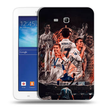 Силиконовый чехол на Samsung Galaxy Tab 3 Lite с принтом Реал Роналдо Real Ronaldo