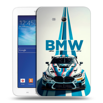 Силиконовый чехол на Samsung Galaxy Tab 3 Lite с принтом БМВ BMW Силиконовый чехол на Samsung Galaxy Tab 3 Lite с принтом БМВ BMW