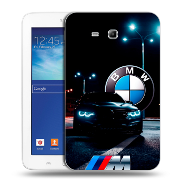Силиконовый чехол на Samsung Galaxy Tab 3 Lite с принтом БМВ BMW Силиконовый чехол на Samsung Galaxy Tab 3 Lite с принтом БМВ BMW