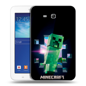 Силиконовый чехол на Samsung Galaxy Tab 3 Lite с принтом Майнкрафт Minecraft Силиконовый чехол на Samsung Galaxy Tab 3 Lite с принтом Майнкрафт Minecraft